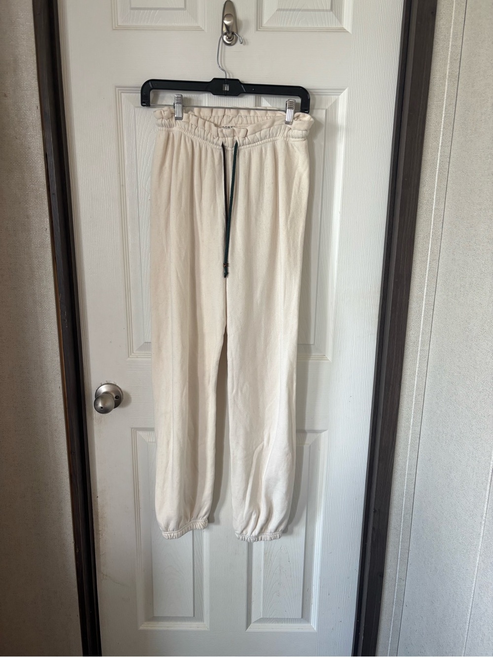 DONNI. Off-White Cozy Drawstring Joggers